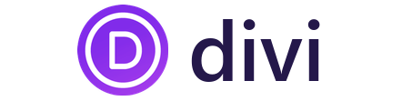 Divi logo: a round purple D icon beside the dark word 'divi'.