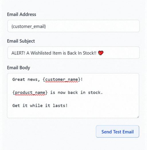 WooCommerce Wishlist Back-in-Stock Notification