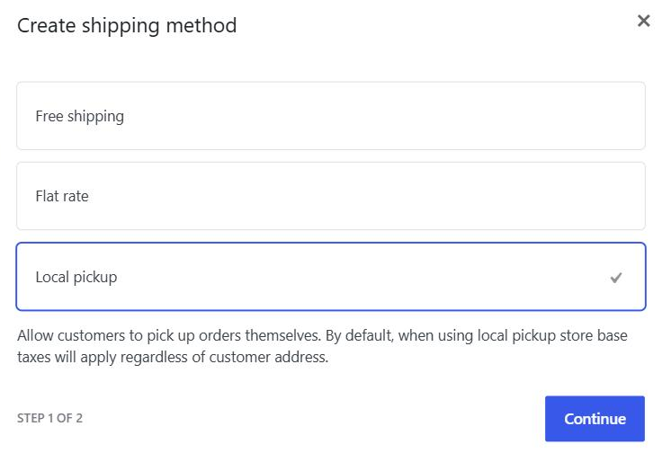 WooCommerce Create shipping method window with Local pickup selected among Free shipping and Flat rate - SaveTo Wishlist WooCommerce Create shipping method window with Local pickup selected among Free shipping and Flat rate