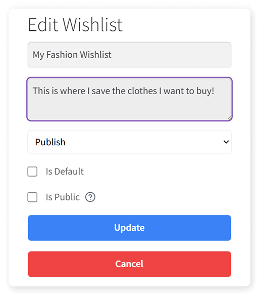 WooCommerce Wishlist Plugin