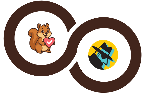 SaveTo Wishlist squirrel logo linked with the StoreAgent agent logo