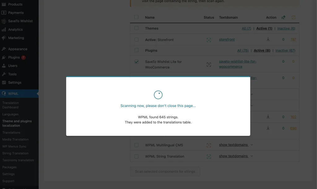 Scanning for Plugin Strings