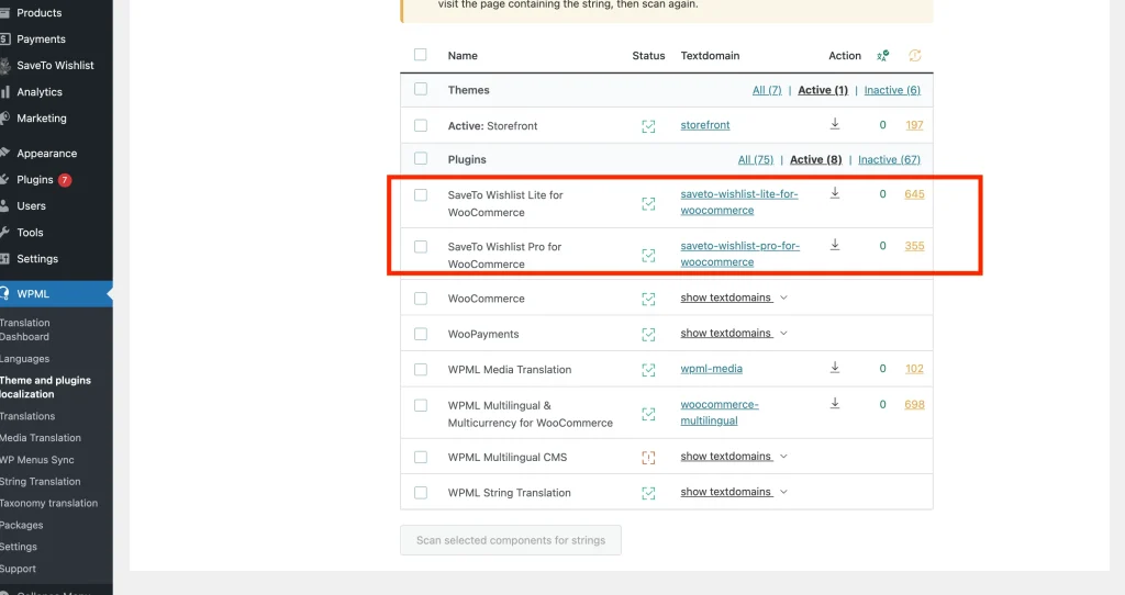 Plugin Strings are Scanned