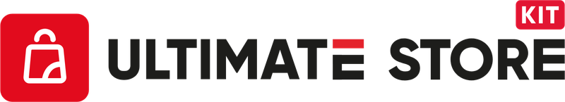 Ultimate Store Kit logo: a red shopping bag icon beside the words Ultimate Store Kit