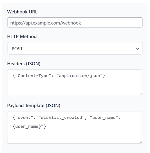 WooCommerce Wishlist Webhooks